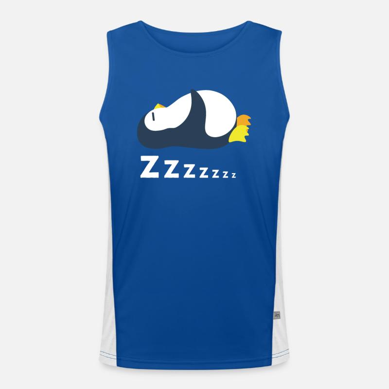 Zzzzzzz Winter Arktischer Seevogel Pinguin Funktionelles Kontrast-Tank Top für Männer 