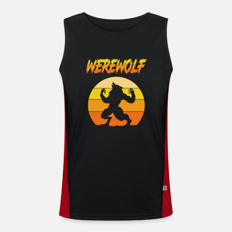 Werwolf Funktionelles Kontrast-Tank Top für Männer 