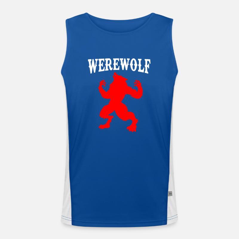 Werwolf Funktionelles Kontrast-Tank Top für Männer 