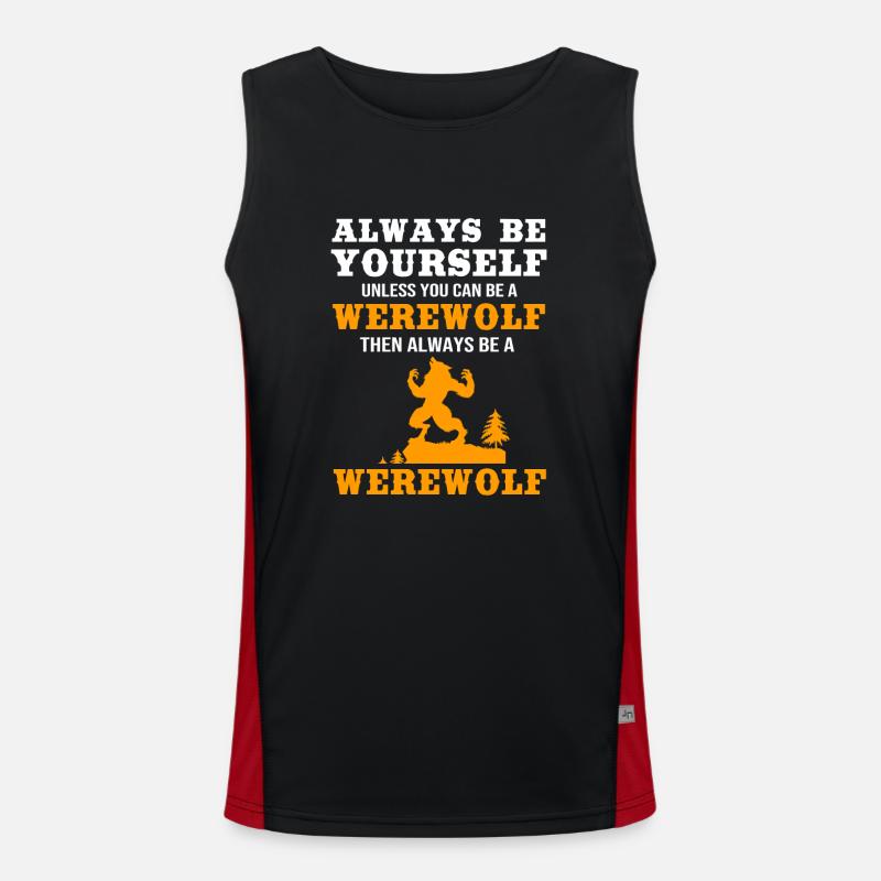Werwolf Funktionelles Kontrast-Tank Top für Männer 