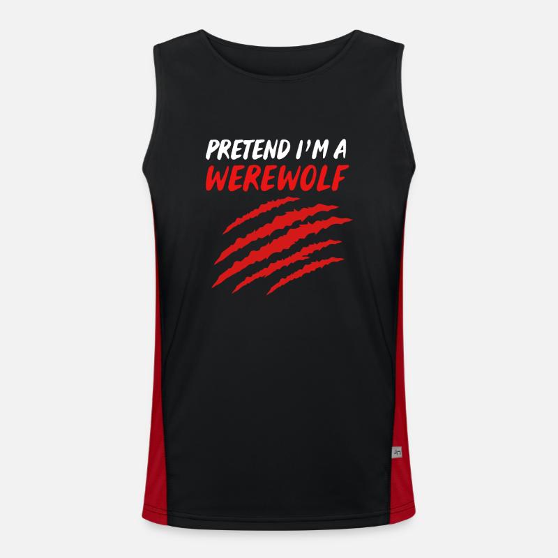 Werwolf Funktionelles Kontrast-Tank Top für Männer 