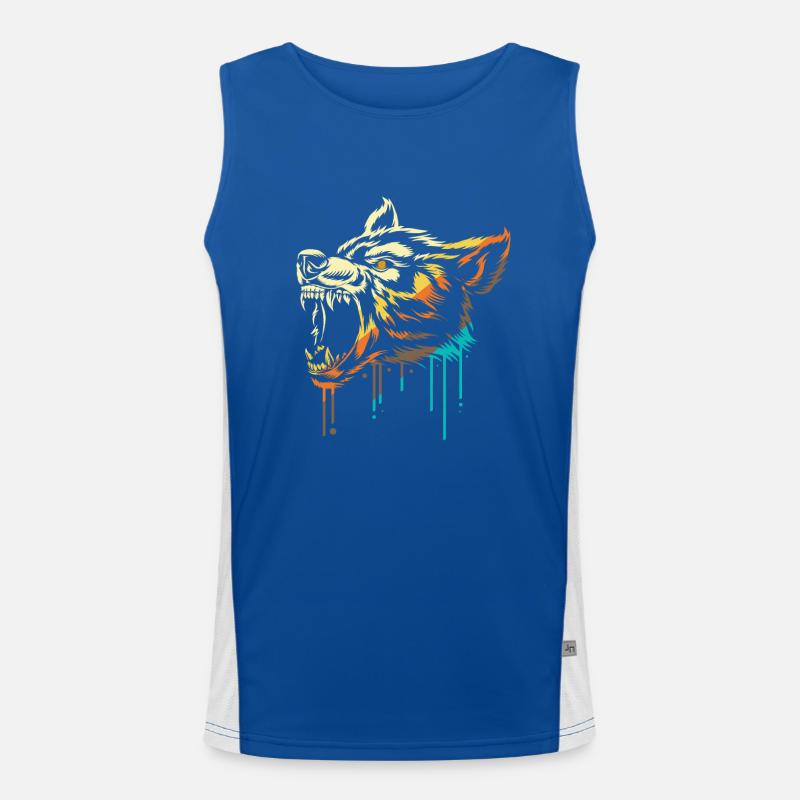 Werwolf Funktionelles Kontrast-Tank Top für Männer 