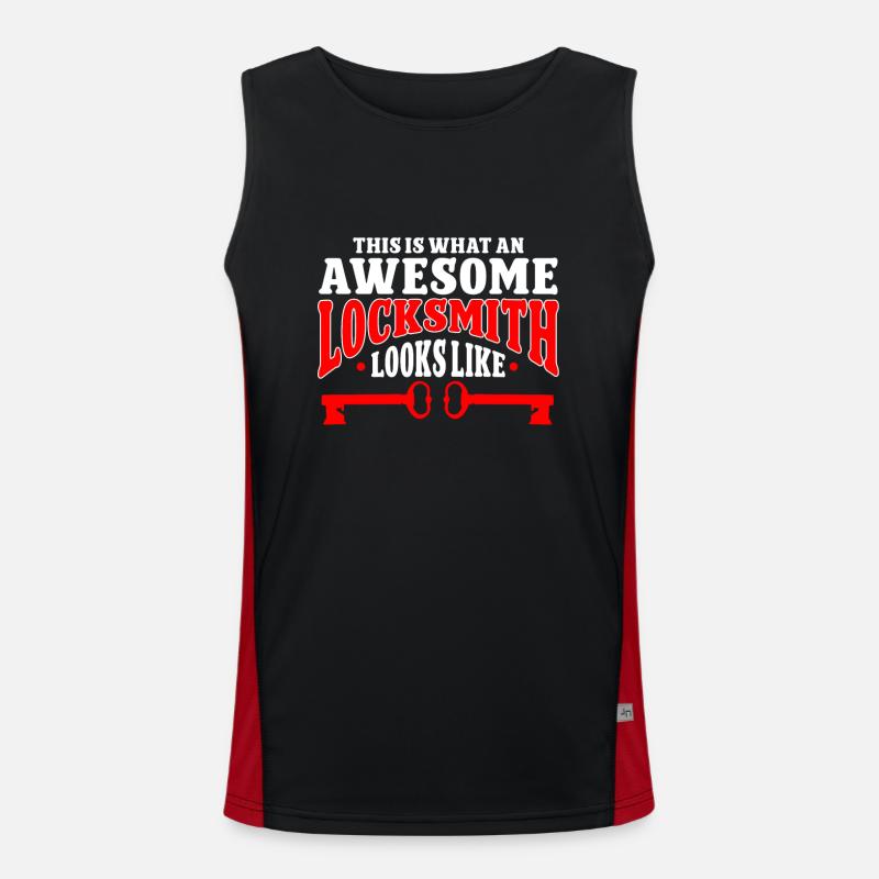 Locksmith Lockpicking Lockpicker Funktionelles Kontrast-Tank Top für Männer 