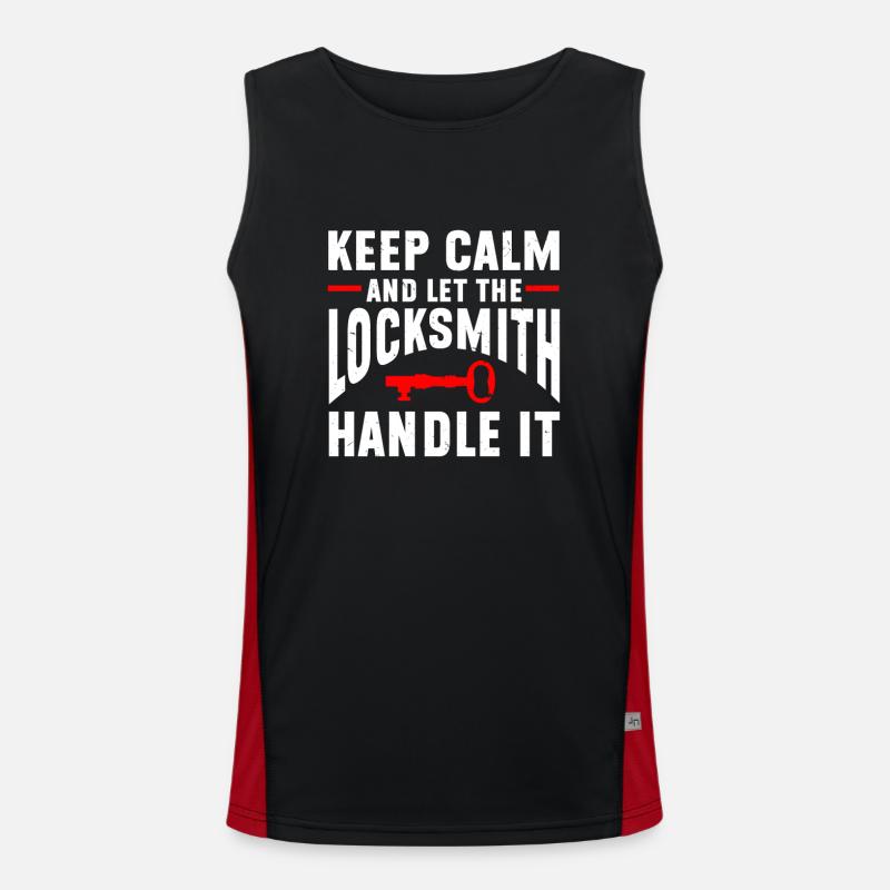 Locksmith Lockpicking Lockpicker Funktionelles Kontrast-Tank Top für Männer 