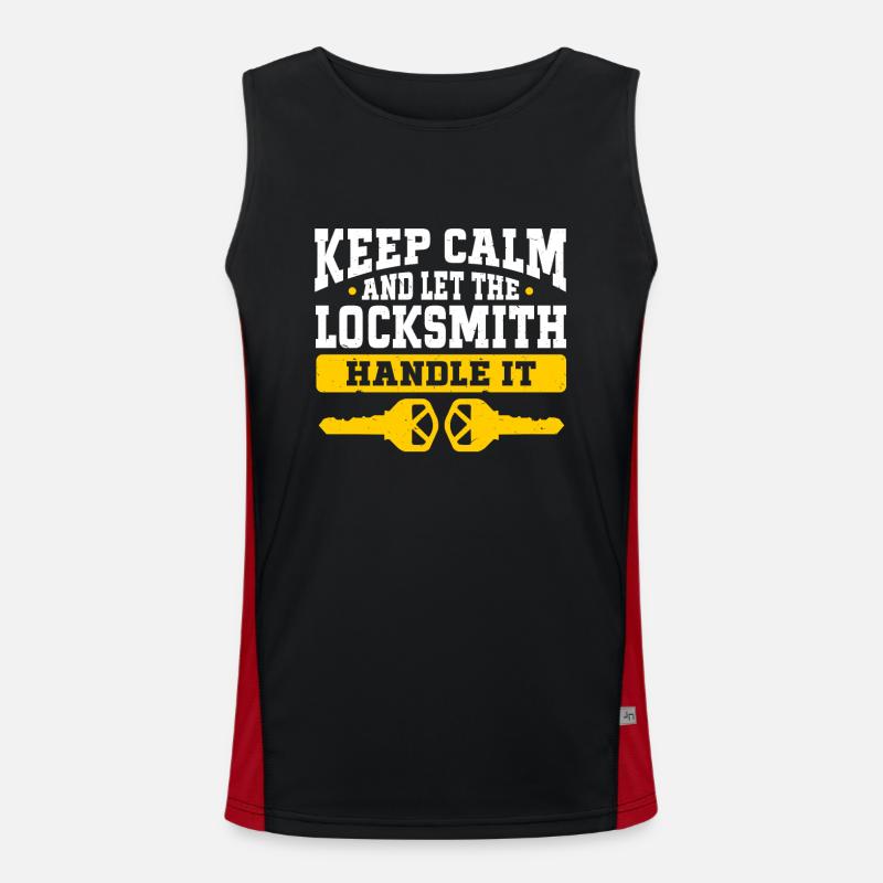 Locksmith Lockpicking Lockpicker Funktionelles Kontrast-Tank Top für Männer 