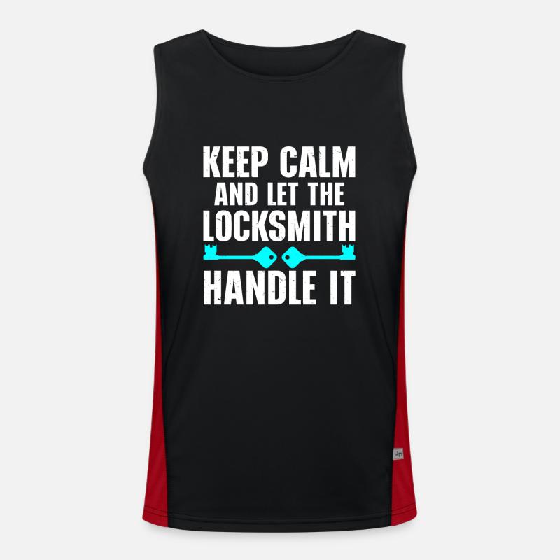 Locksmith Lockpicking Lockpicker Funktionelles Kontrast-Tank Top für Männer 
