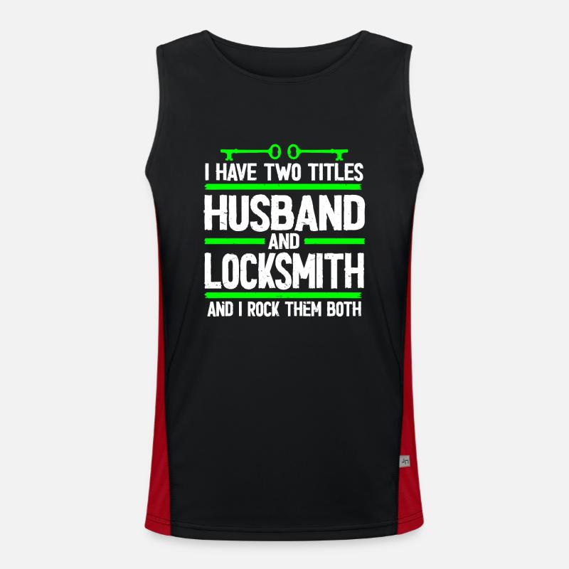 Locksmith Lockpicking Lockpicker Funktionelles Kontrast-Tank Top für Männer 