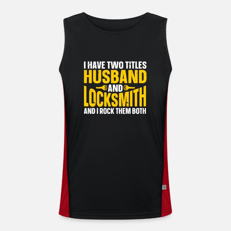 Locksmith Lockpicking Lockpicker Funktionelles Kontrast-Tank Top für Männer 