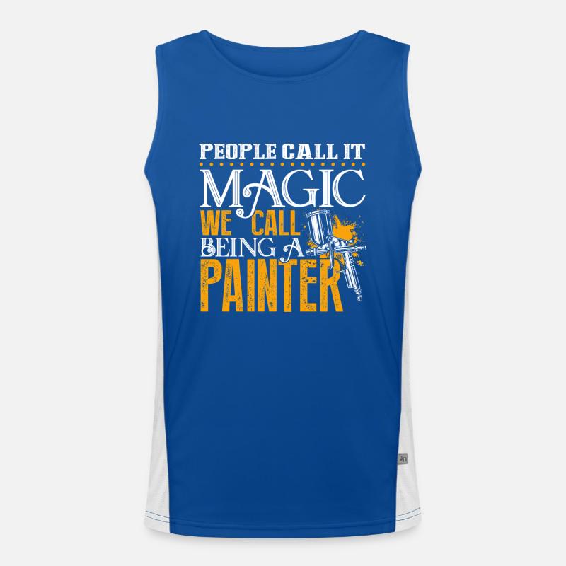 Painter Being A Painter Men's Functional Contrast Tank Top 