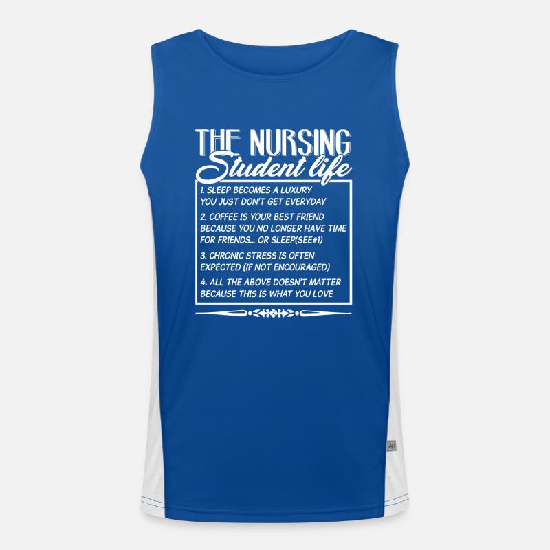 Nursing Student Nursing Student Life Men's Functional Contrast Tank Top 