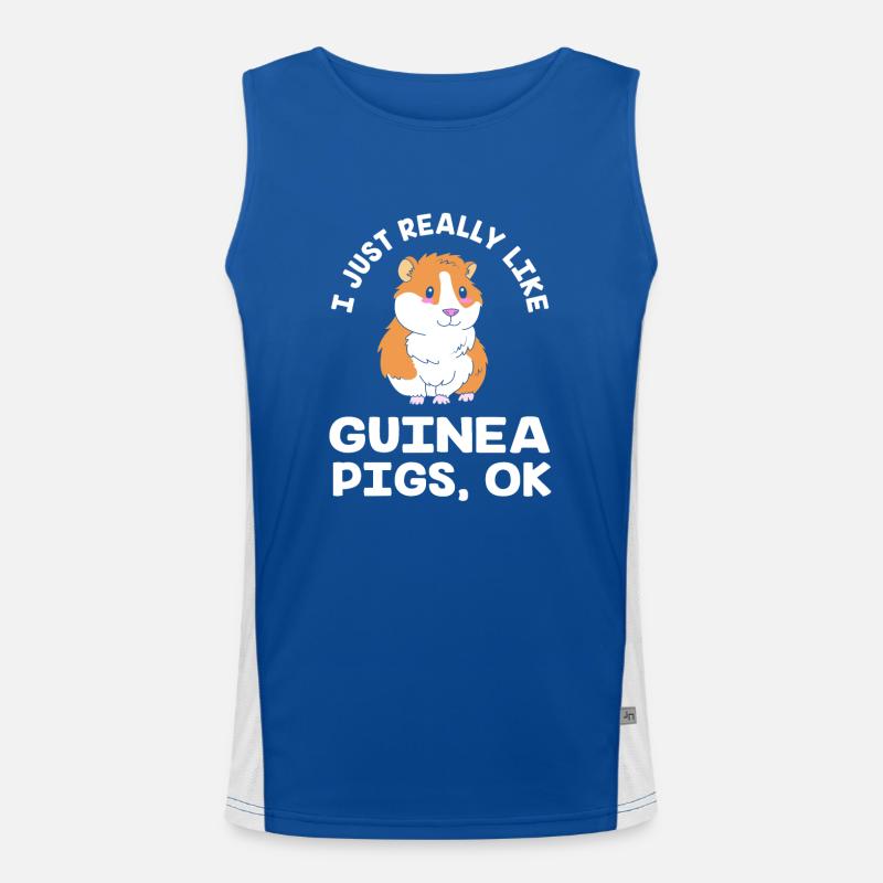 Meerschweinchen Funktionelles Kontrast-Tank Top für Männer 