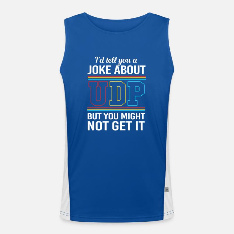 Cybersecurity Cyber Programmierer Hacker Funktionelles Kontrast-Tank Top für Männer 