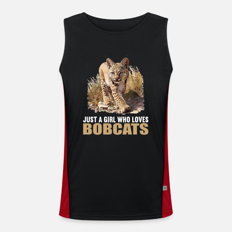 Bobcats Rotluchse Rotluchs Luchs Funktionelles Kontrast-Tank Top für Männer 