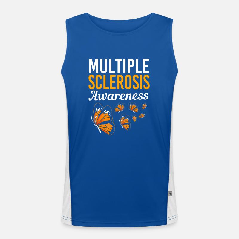 Multiple Sclerosis MS Men's Functional Contrast Tank Top 