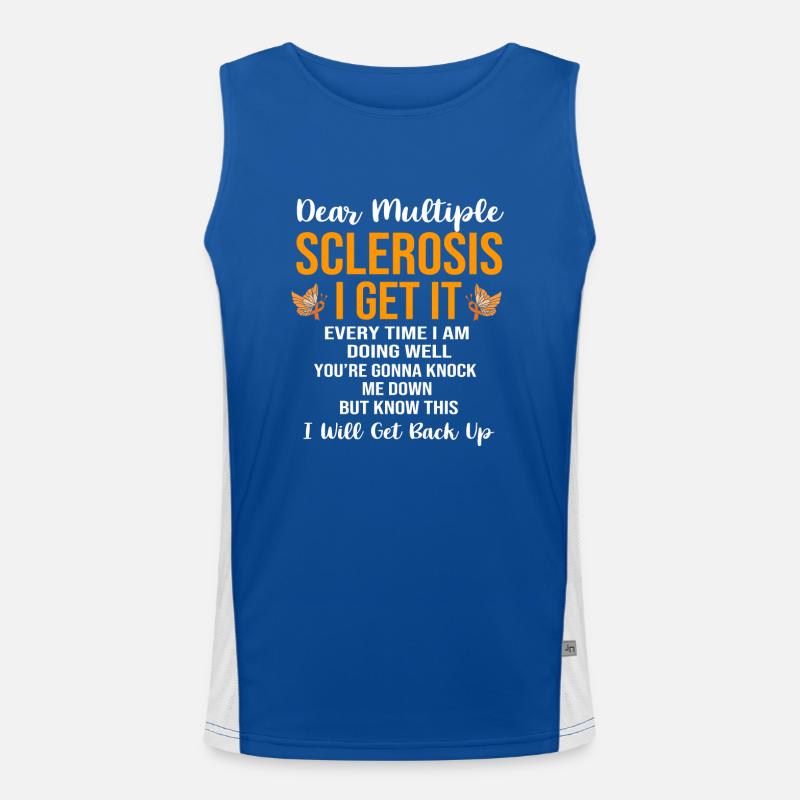 Multiple Sklerose MS Funktionelles Kontrast-Tank Top für Männer 
