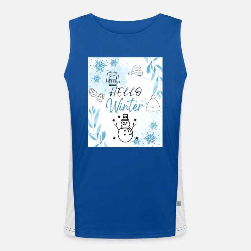 Hello Winter Men's Functional Contrast Tank Top 