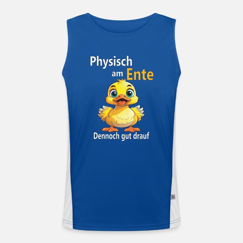 Physically on the duck Men's Functional Contrast Tank Top 