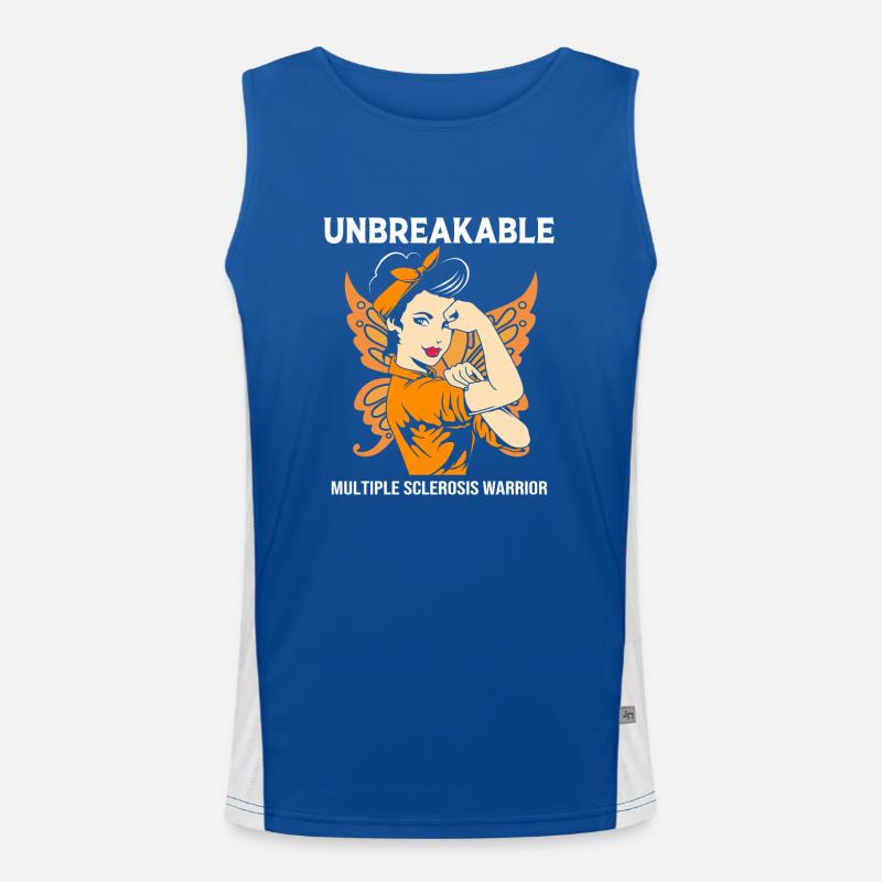Multiple Sklerose MS Funktionelles Kontrast-Tank Top für Männer 