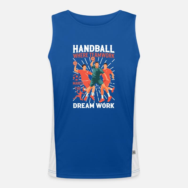 Handball: Where teamwork makes the dream work! Men's Functional Contrast Tank Top 