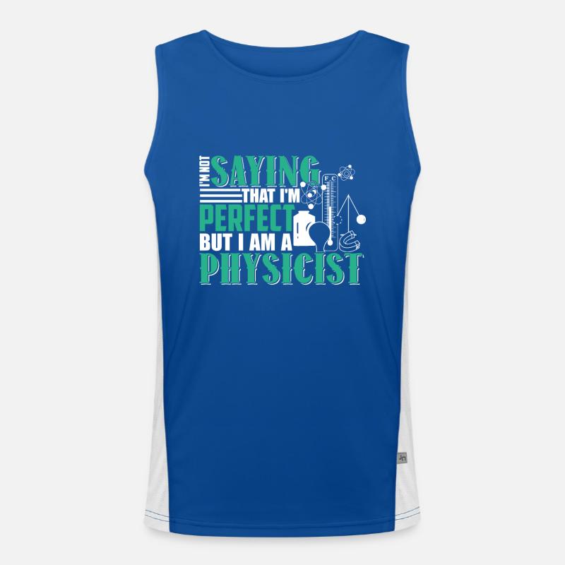Physicist I Am A Physicist Men's Functional Contrast Tank Top 