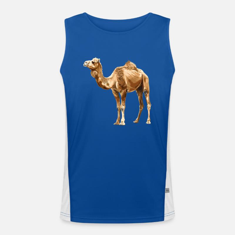 Camel Kamele Kamel Funktionelles Kontrast-Tank Top für Männer 
