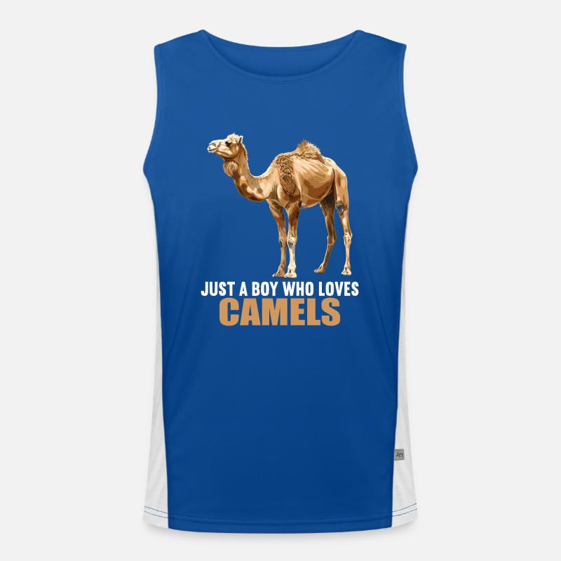 Camel Kamele Kamel Funktionelles Kontrast-Tank Top für Männer 