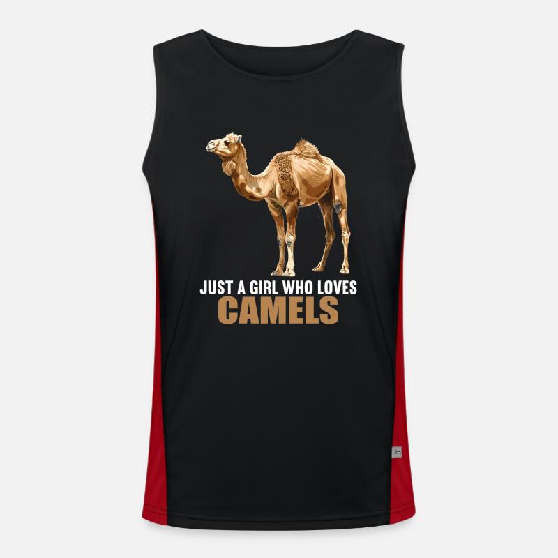 Camel Kamele Kamel - Men's Functional Contrast Tank Top  - black/red