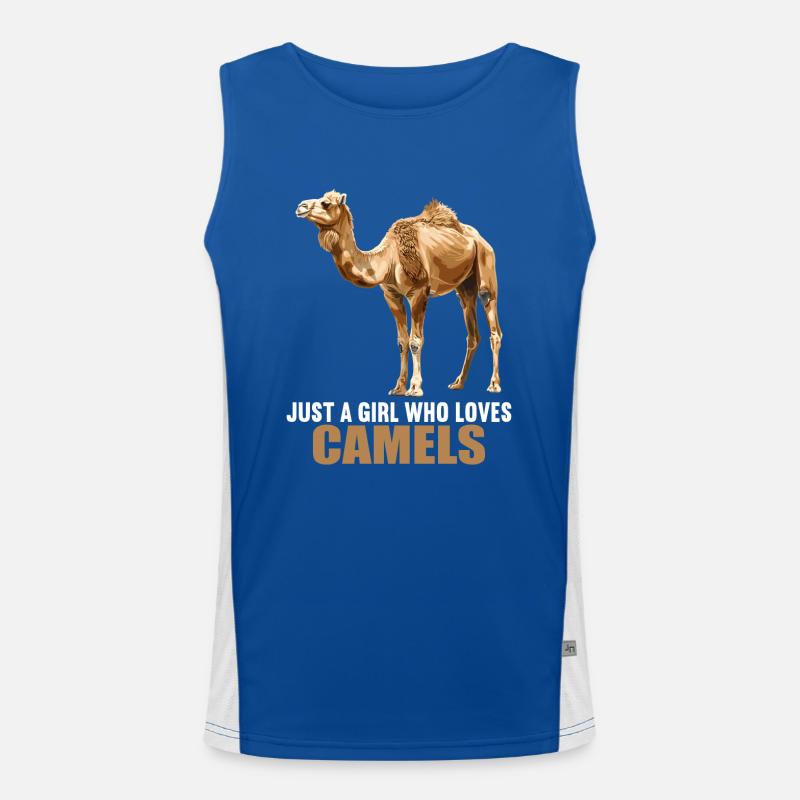 Camel Kamele Kamel Funktionelles Kontrast-Tank Top für Männer 