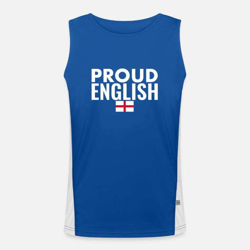 Fier drapeau anglais anglais Angleterre Débardeur respirant contrasté Homme 