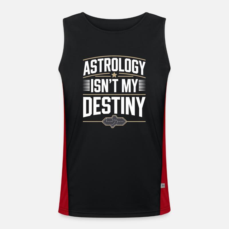 Astrology Skeptic: Critical Thinking Men's Functional Contrast Tank Top 