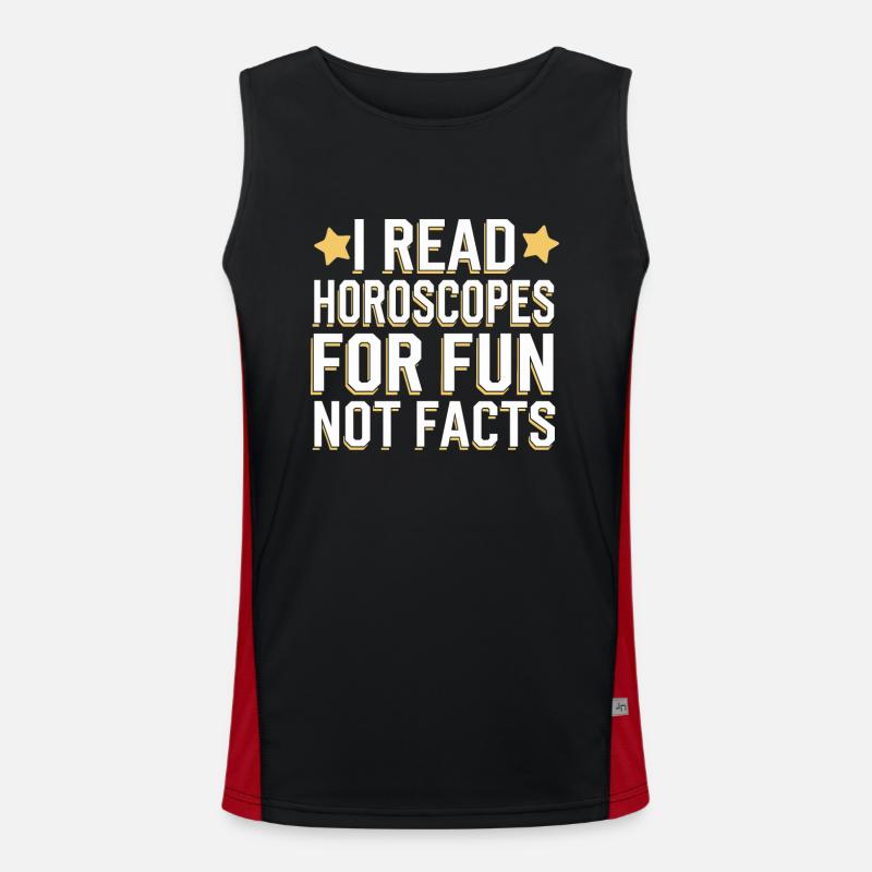 Astrology Skeptic: Critical Thinking Men's Functional Contrast Tank Top 