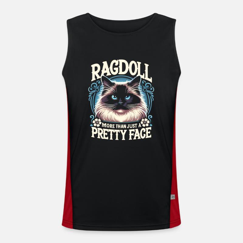 Ragdoll Plus qu’un joli visage Ragdolls Cat Débardeur respirant contrasté Homme 