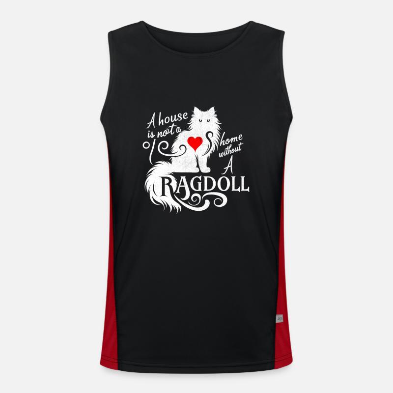 Une maison n’est pas une maison sans un amant de Ragdoll Ragd Débardeur respirant contrasté Homme 