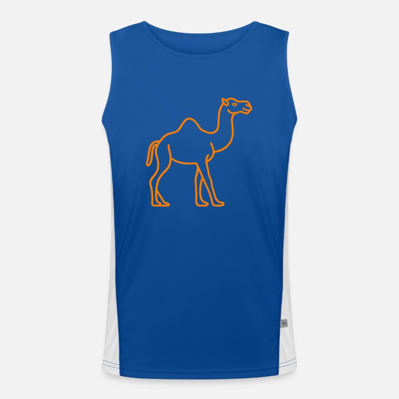 Dromedar Funktionelles Kontrast-Tank Top für Männer 