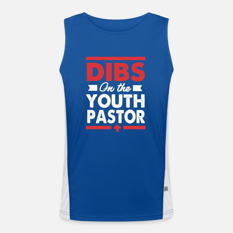 Youth pastor Men's Functional Contrast Tank Top 