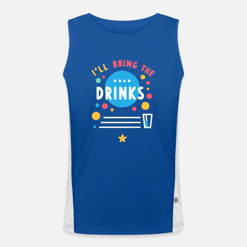 I'll Bring The Drinks 7 Funktionelles Kontrast-Tank Top für Männer 