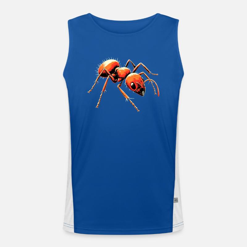 fourmi fourmi de forêt fourmi de feu insecte fourmis mignonnes Débardeur respirant contrasté Homme 