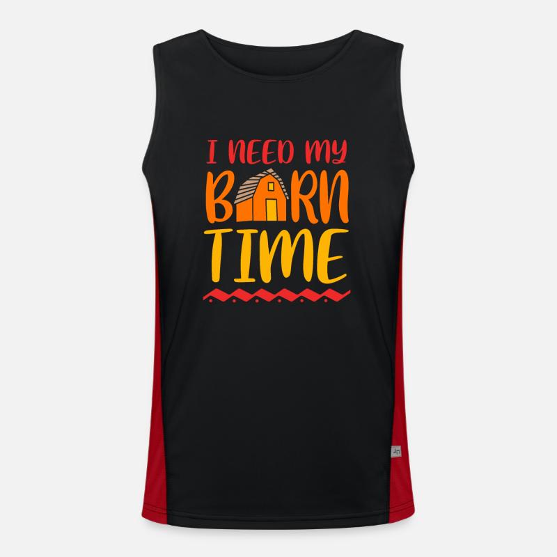Chicken Poultry Men's Functional Contrast Tank Top 