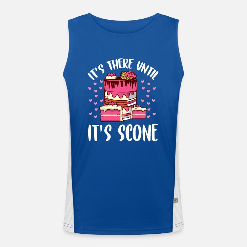 Bäcker Es ist da, bis es Scone backt Funktionelles Kontrast-Tank Top für Männer 
