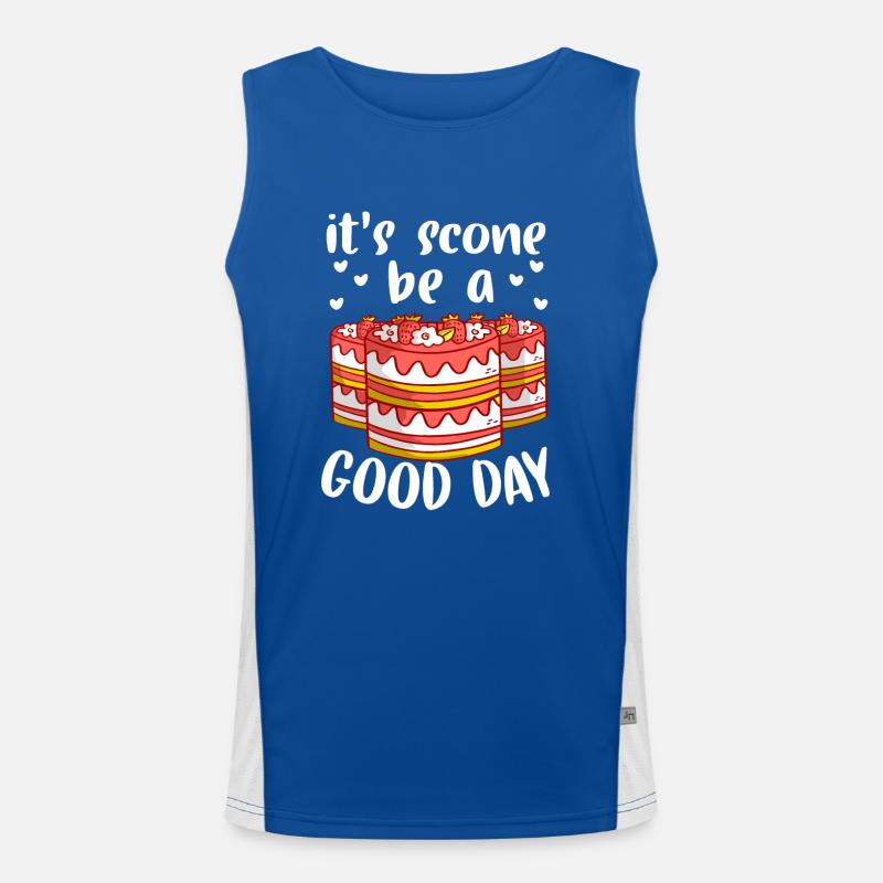 Patissier It's Scone Be Good Baker Baking Funktionelles Kontrast-Tank Top für Männer 