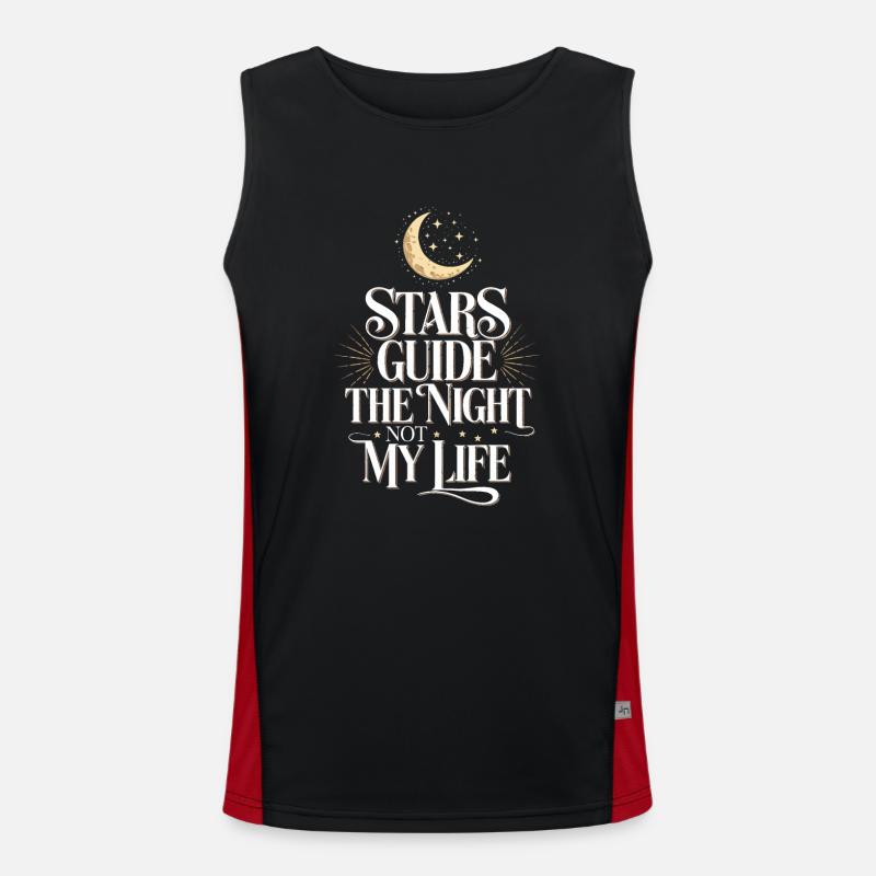 Astrologie-skeptiker: Kritisches Denken Funktionelles Kontrast-Tank Top für Männer 
