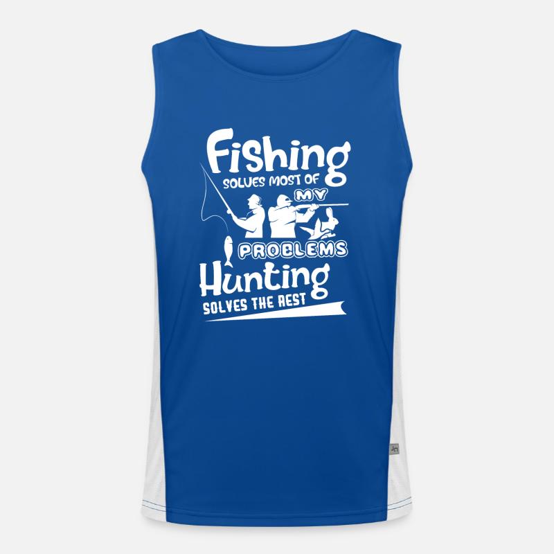 Hunting Solves The Rest Men's Functional Contrast Tank Top 