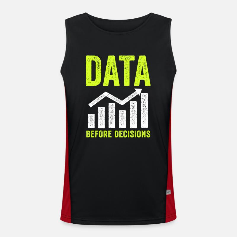 Data Or It Didn't Happen For Student Men's Functional Contrast Tank Top 