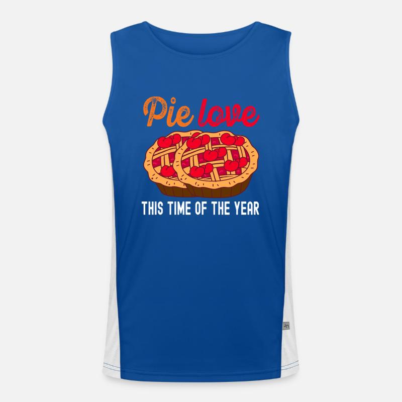 Pie Love This Year Patissier Backen Funktionelles Kontrast-Tank Top für Männer 
