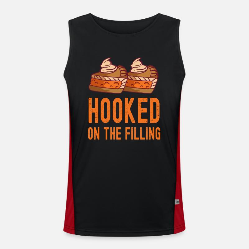 Hooked On The Filling Patissier Baking Men's Functional Contrast Tank Top 