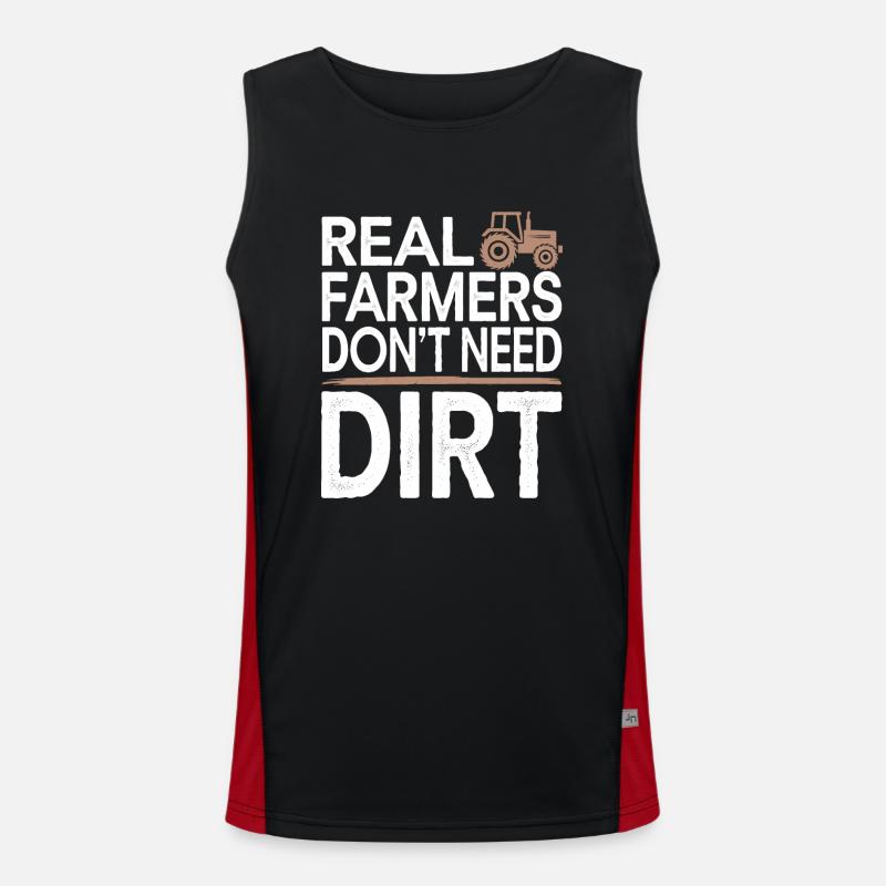 Farming Simulator Virtual Farming Game Fan Farm Funktionelles Kontrast-Tank Top für Männer 