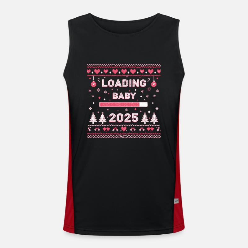 Ich werde Große Schwester 2025 Kinder Verkündung Funktionelles Kontrast-Tank Top für Männer 