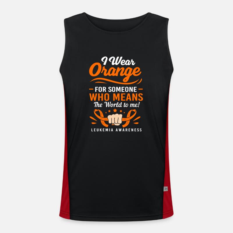 Leukämie Bewusstsein Funktionelles Kontrast-Tank Top für Männer 