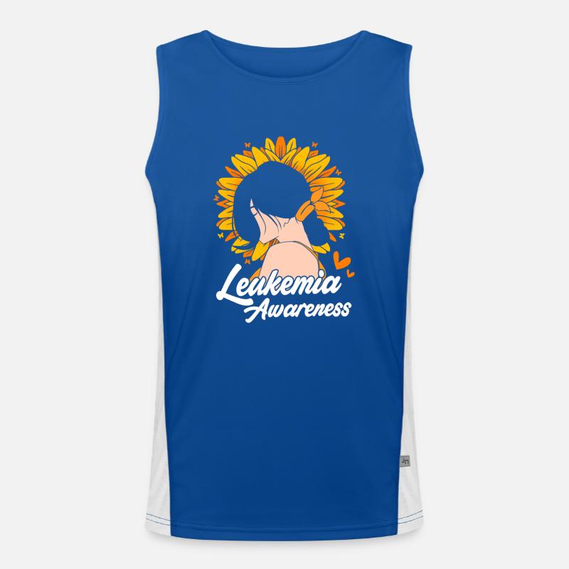 Leukemia Awareness Men's Functional Contrast Tank Top 