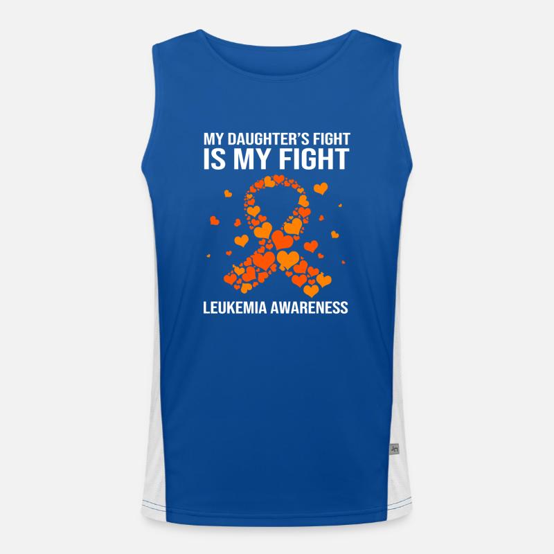 Leukemia Awareness Men's Functional Contrast Tank Top 